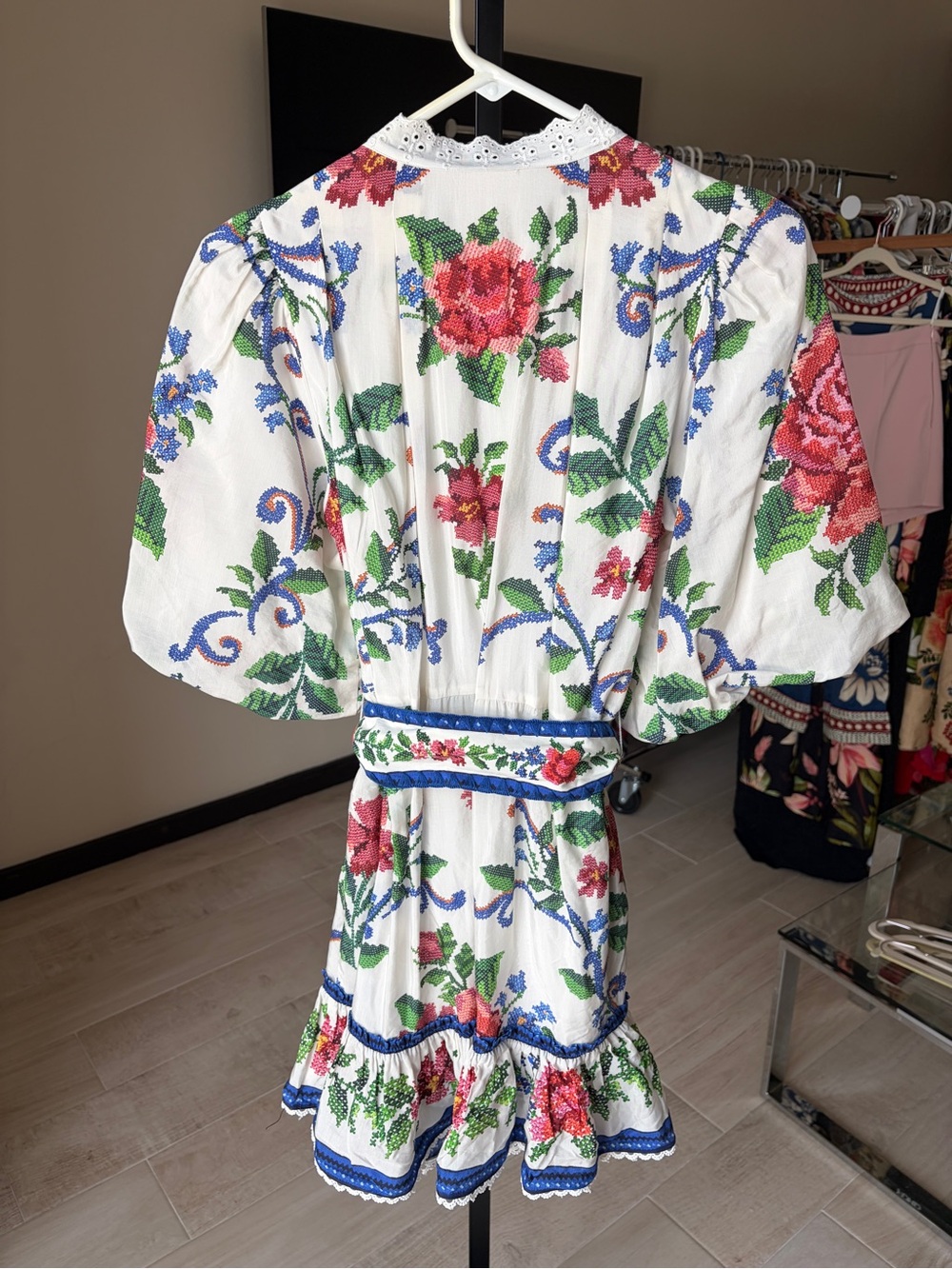 Farm Rio: Off-White Flower Tapestry Mini
Dress - Picture 9 of 13